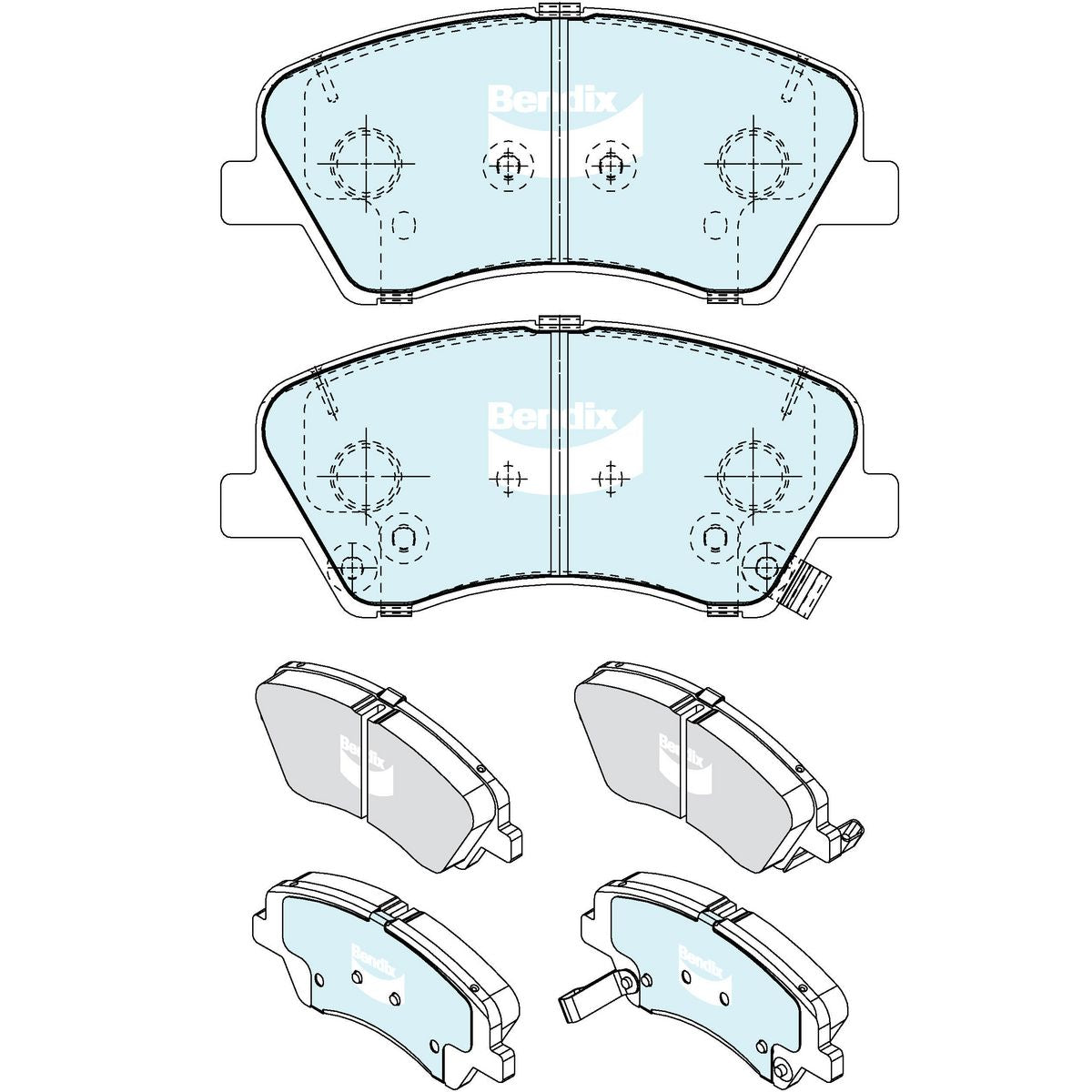 Bendix GCT Brake Pad Set DB2648 GCT