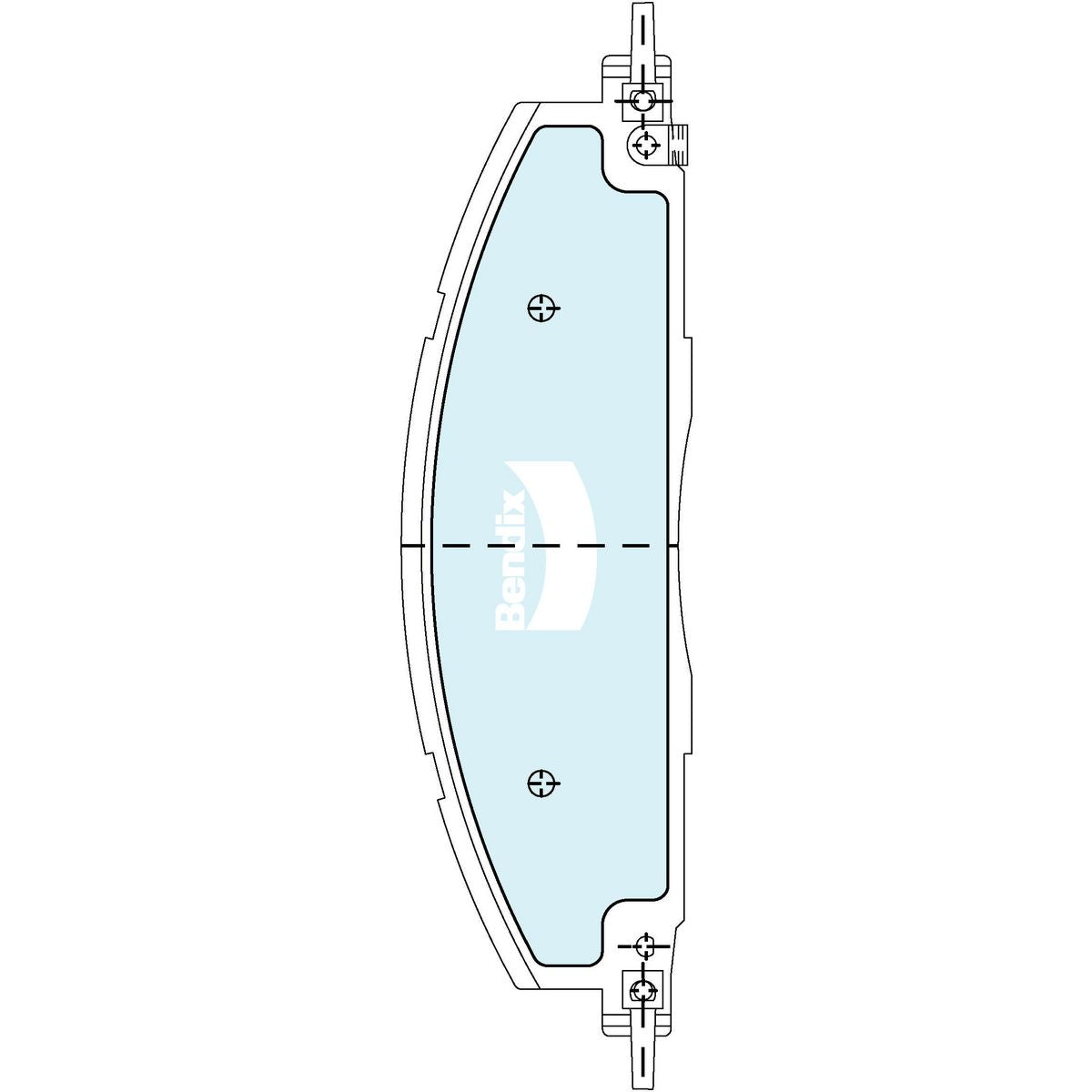 Bendix 4x4 Brake Pad Set DB2703 4WD