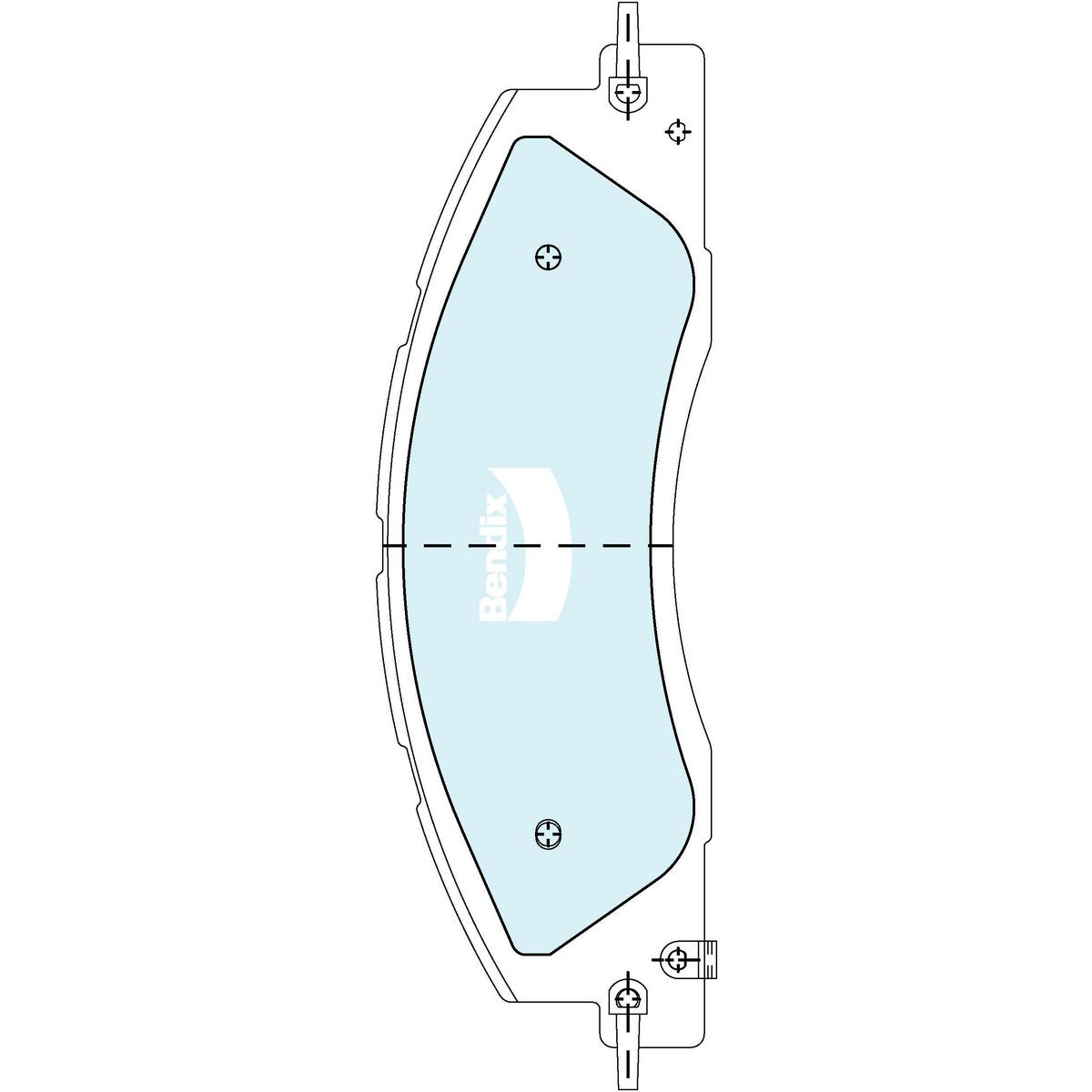 Bendix 4x4 Brake Pad Set DB2705 4WD