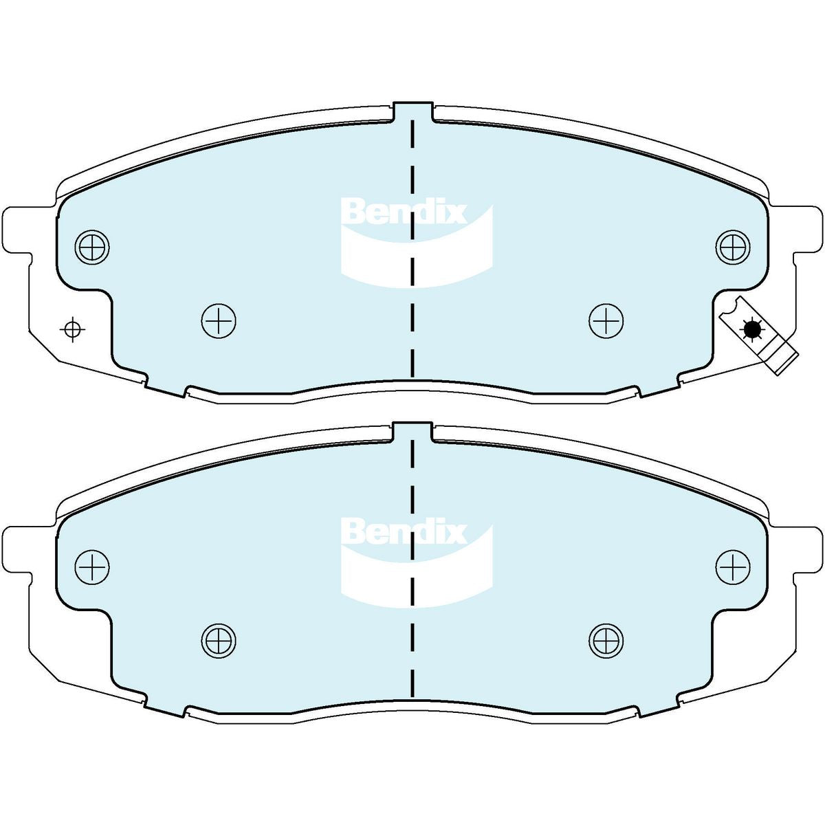 Bendix 4x4 Brake Pad Set DB2708 4WD