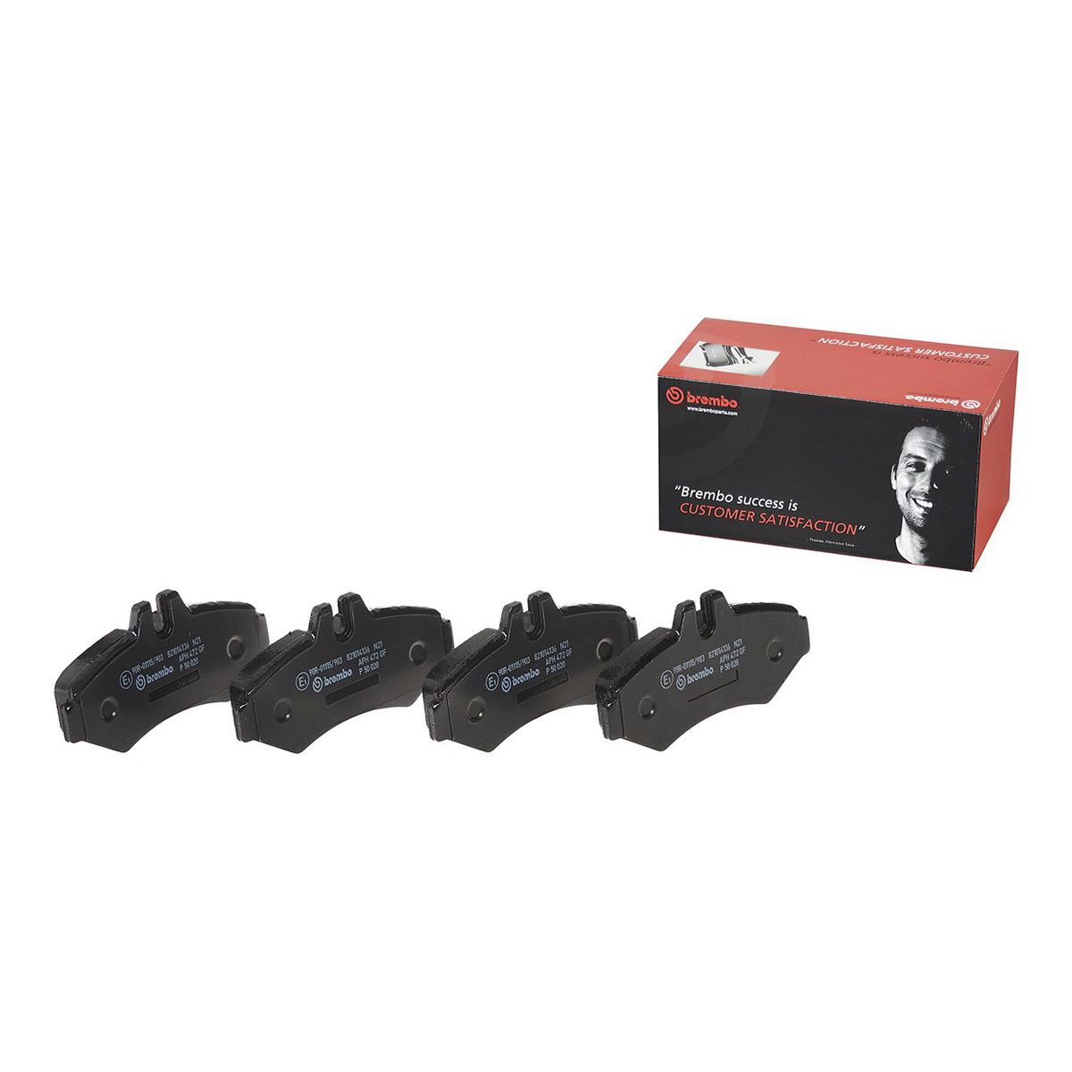 Brembo Brake Pad Rear Set (Low-Met) P50020