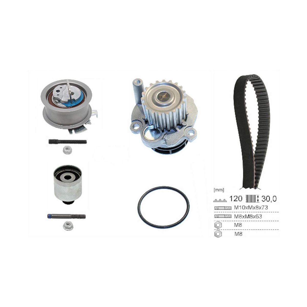 INA Water Pump & Timing Belt Kit 530 0201 32
