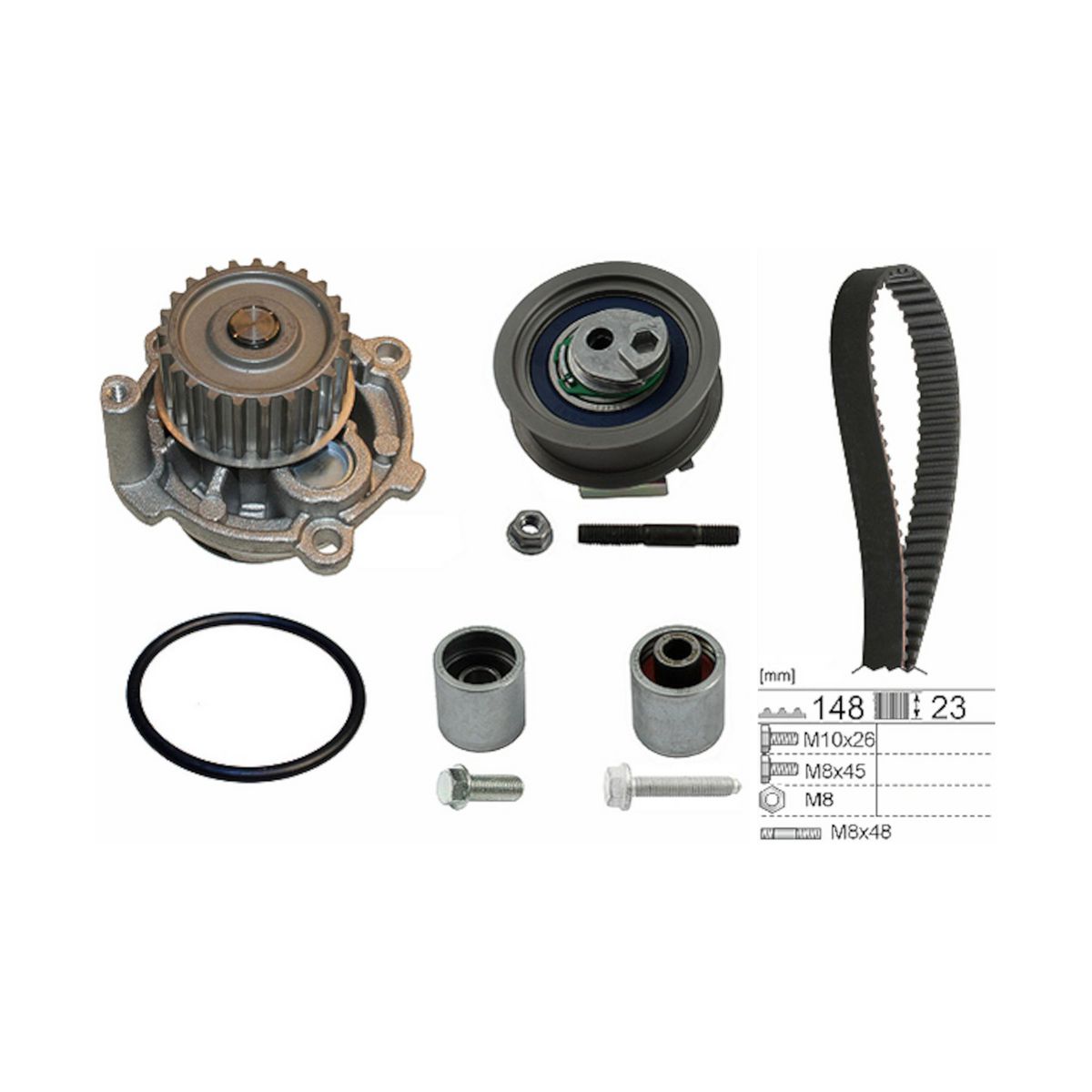 INA Water Pump & Timing Belt Kit 530 0445 31