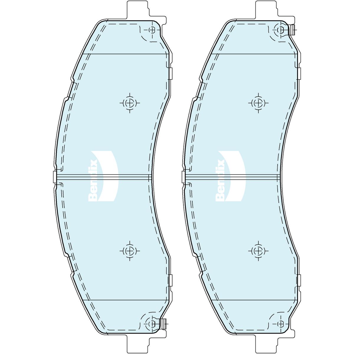 Bendix 4x4 Brake Pad Set DB2702 4WD