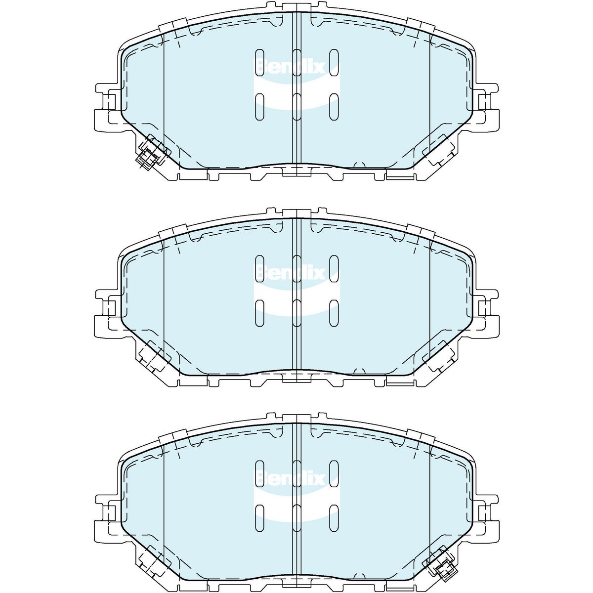 Bendix 4x4 Brake Pad Set DB2706 4WD