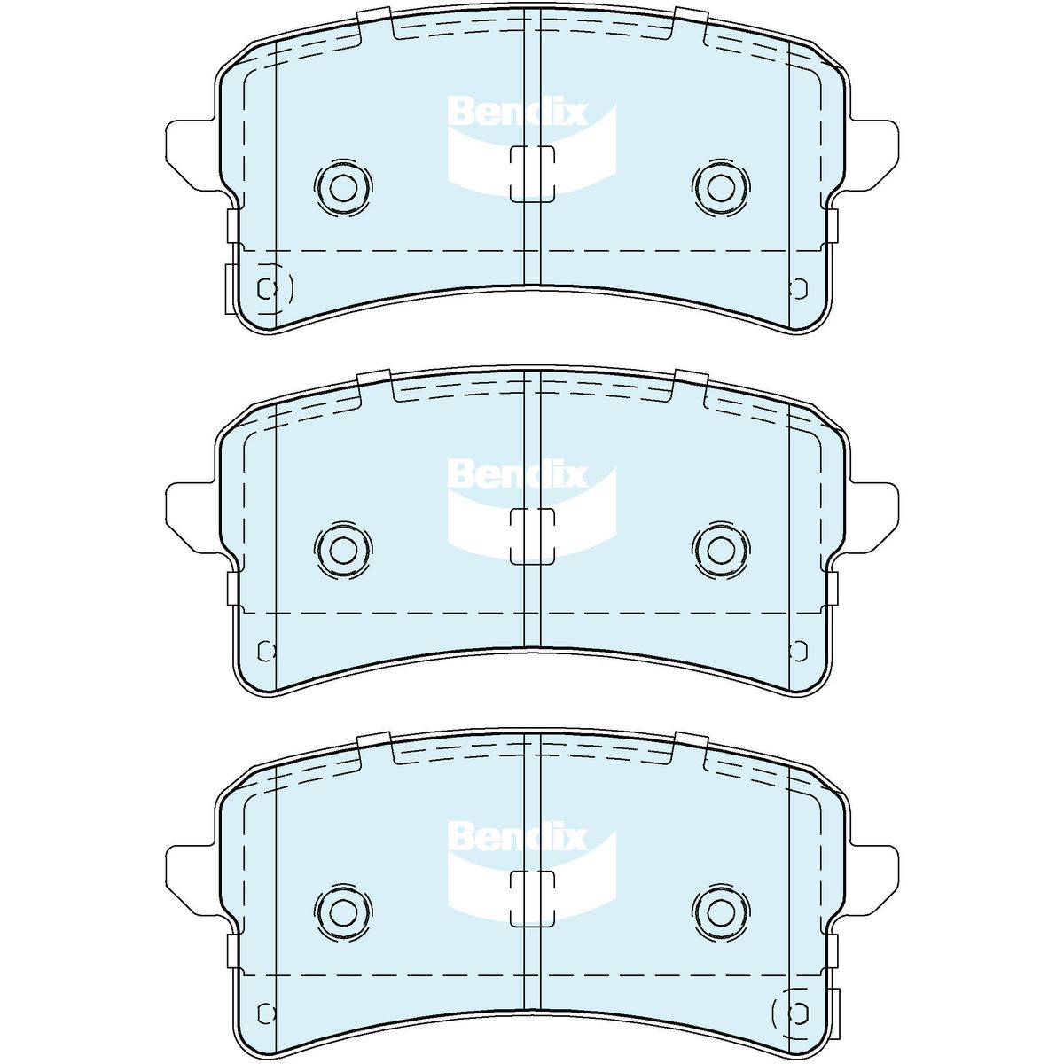Bendix 4x4 Brake Pad Set DB2709 4WD