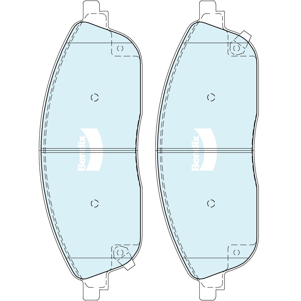 Bendix 4x4 Brake Pad Set DB2711 4WD