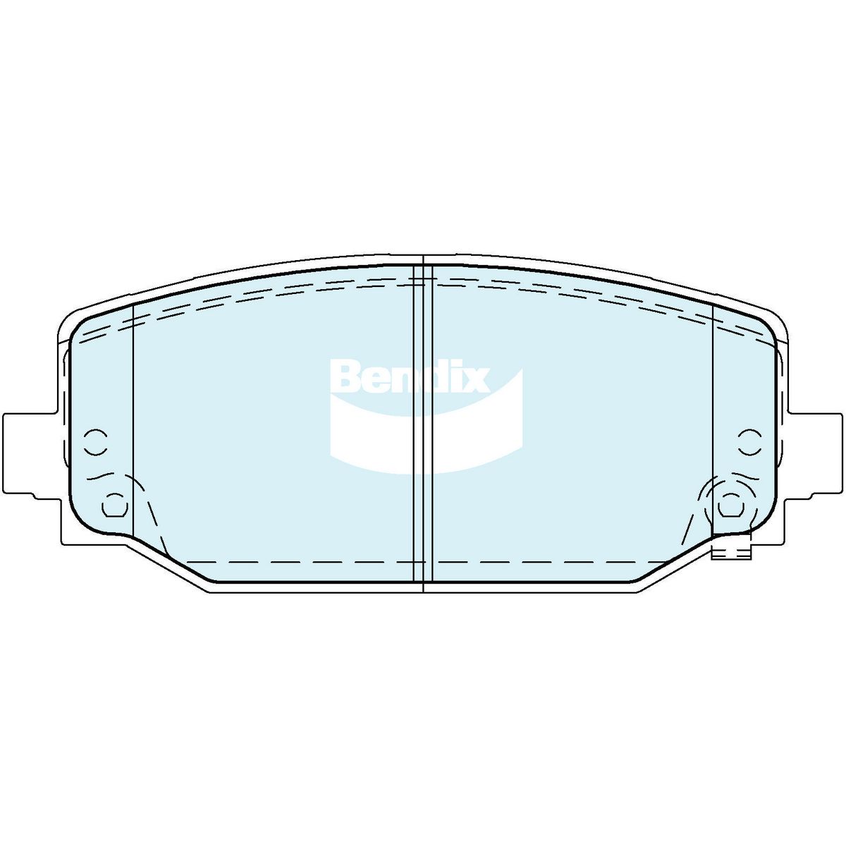 Bendix 4x4 Brake Pad Set DB2712 4WD