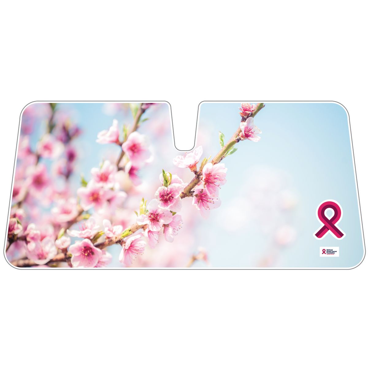 Pink Ribbon Pink Ribbon Front Sunshade Universal WSBPR-ASSFR