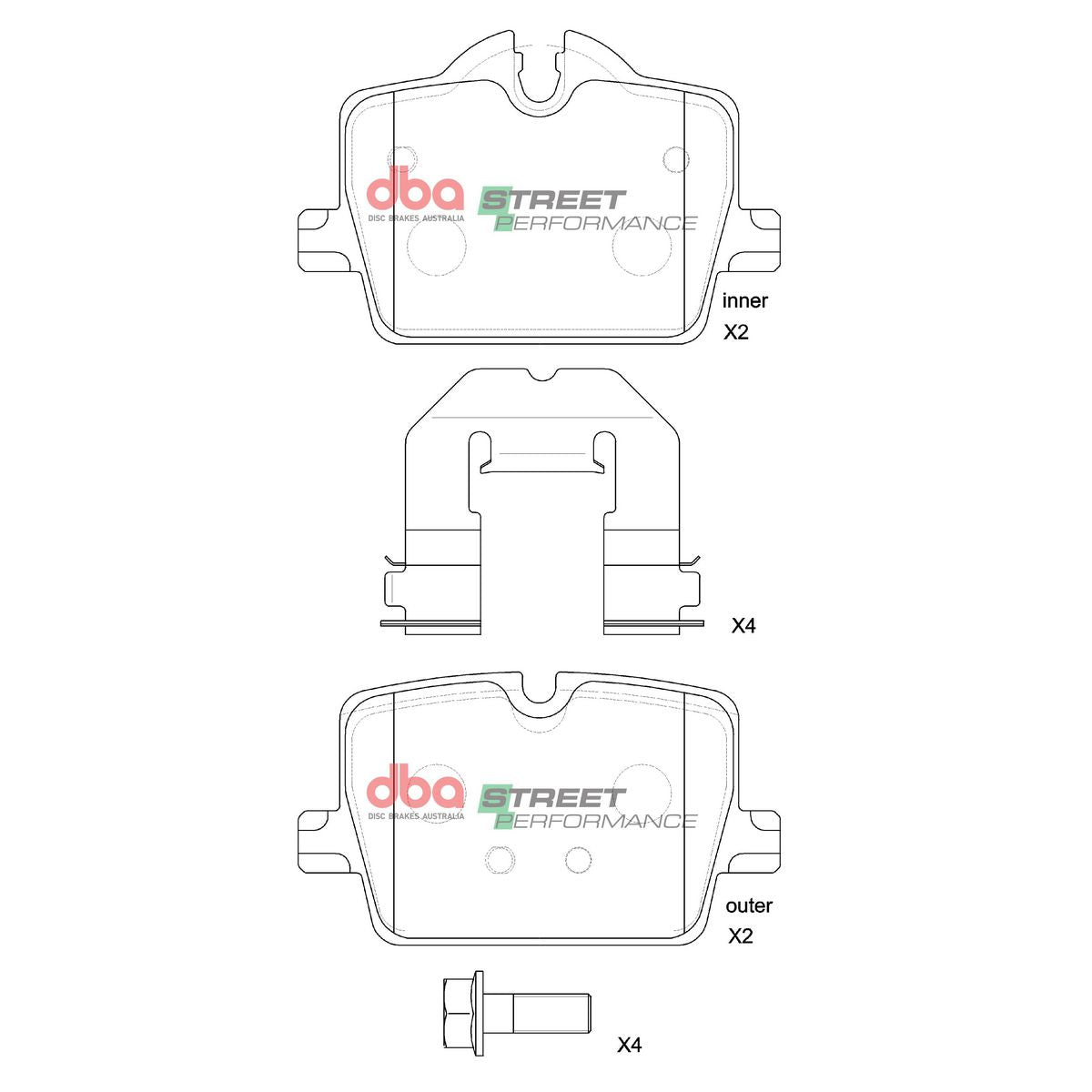 DBA Street Series Brake Pad Set DB15190SP