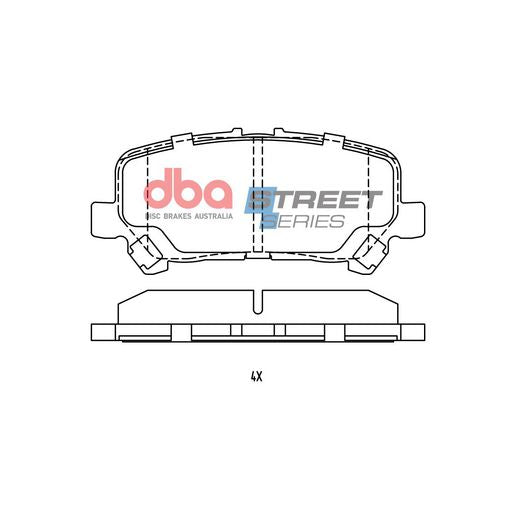 DBA Street Series Brake Pad Set  DB15052SS