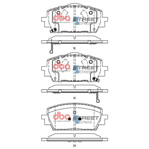 DBA Street Series Brake Pad Set  DB15071SS