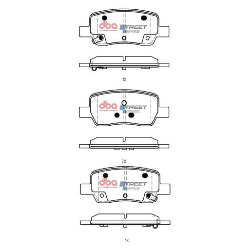 DBA Street Series Brake Pad Set  DB15072SS