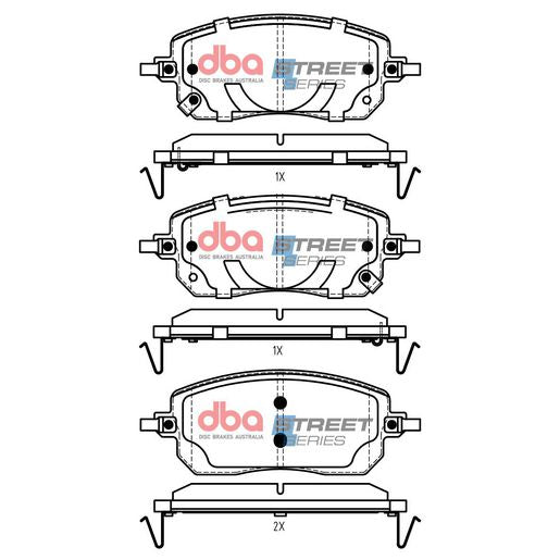 DBA Street Series Brake Pad Set  DB15183SS