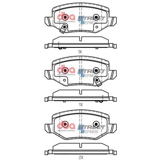DBA Street Series Brake Pad Set  DB15184SS