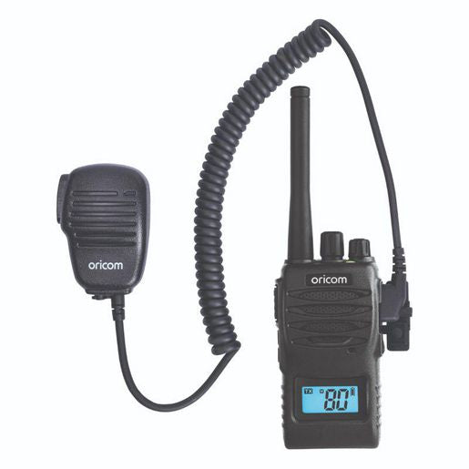 Oricom 5 Watt Handheld UHF CB Radio with Speaker Microphone UHF5400BK-SPK