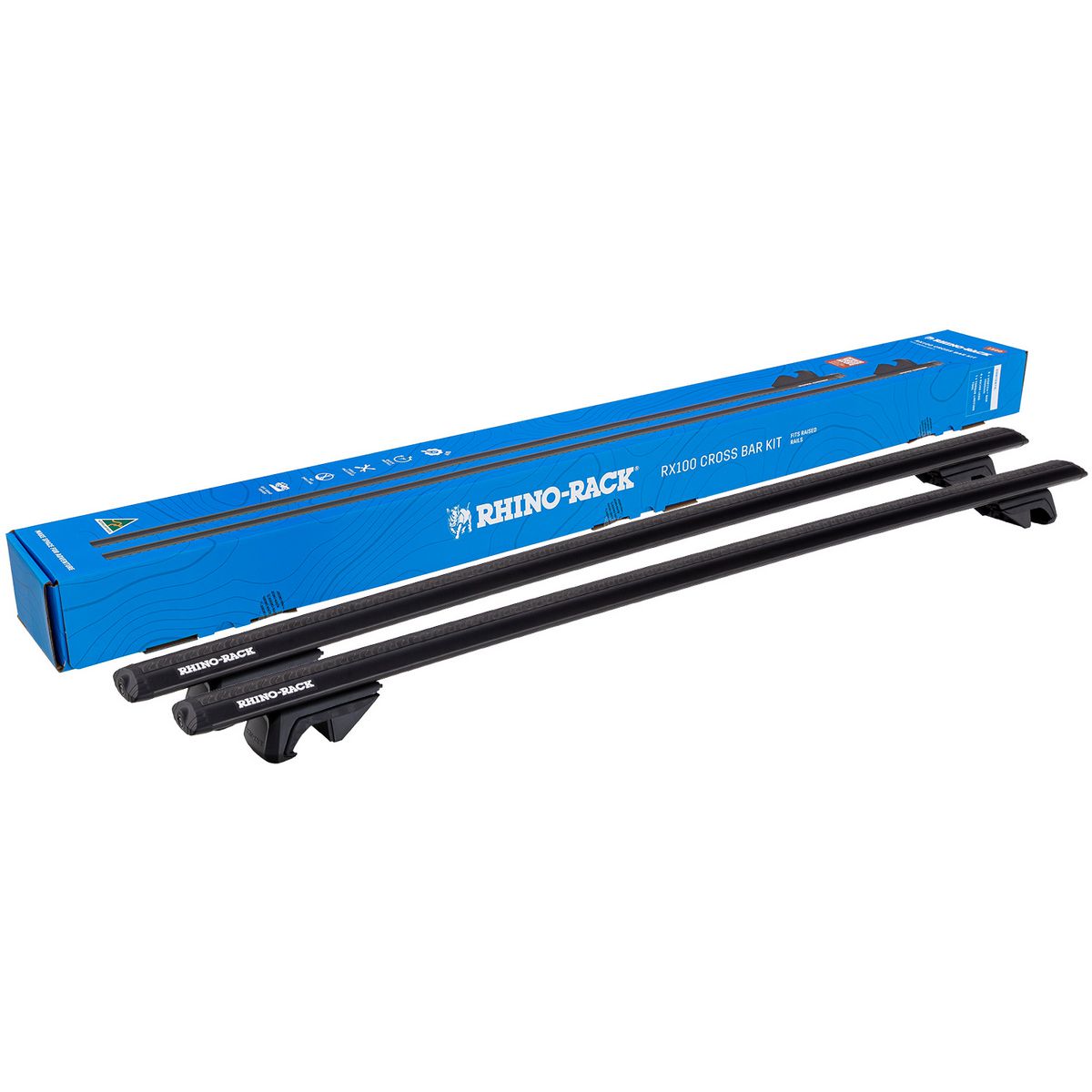Rhino Rack Roof Rack RX100 Cross Bar Kit 1180mm RXB1VA118