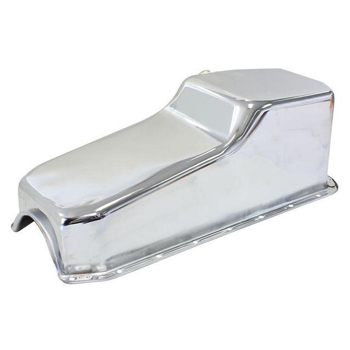 Aeroflow AF82-9005C Steel Stock Oil PAN Chrome Lh/Side Dipstick Rear Sump Fits SBC