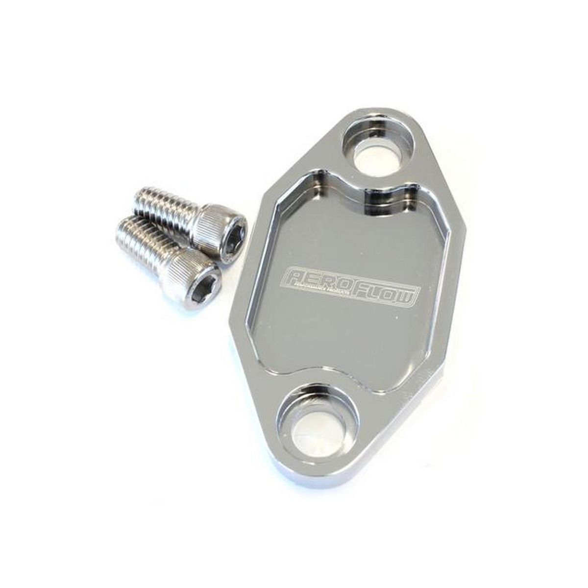 Aeroflow AF64-2029C Billet Fuel Pump Block Off Plate Chrome Suits Holden 308