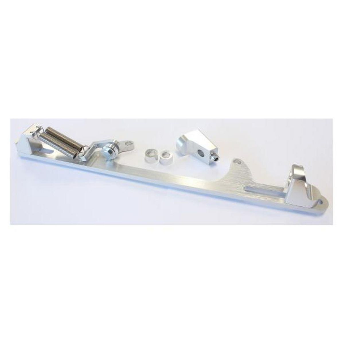 Aeroflow AF64-2002S Billet Throttle Cable Bracket Silver Suits 4500 Style