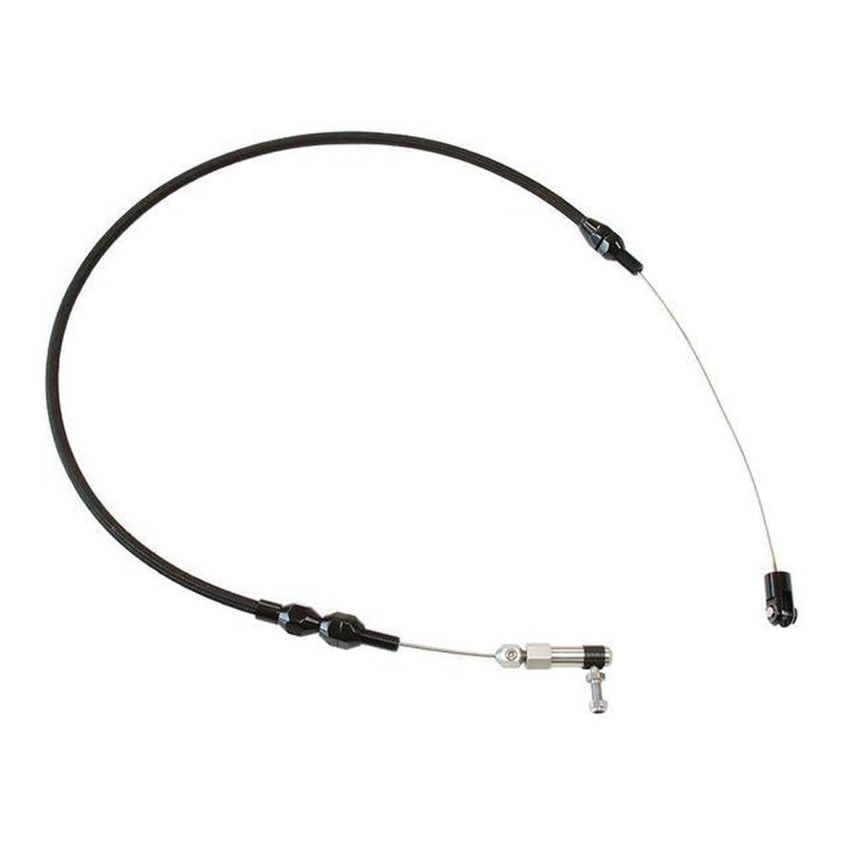 Aeroflow AF42-1102BLK Throttle Cable Stainless Steel 48" Long Black S/S