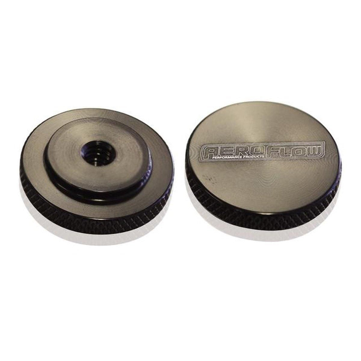 Aeroflow AF55-1002BLK Air Cleaner Nut 1/4" Black Female Thread 1/4" Unc