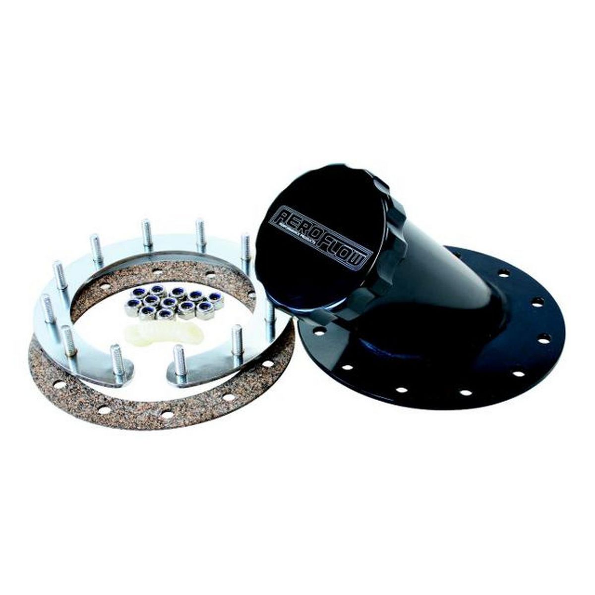 Aeroflow AF85-3000BLK 45Deg 2-1/2" X 5" Remote Fuelcell Filler Neck