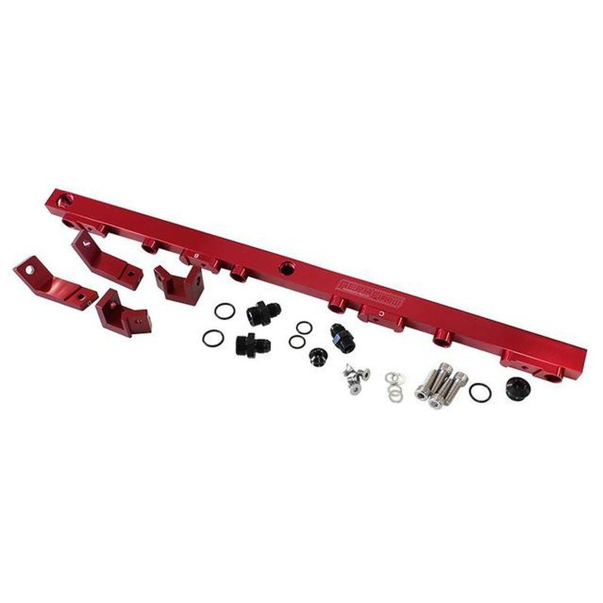 Aeroflow AF64-2004R Fuel Rail Kit Fits BA-BF Red Ford 6 Cylinder