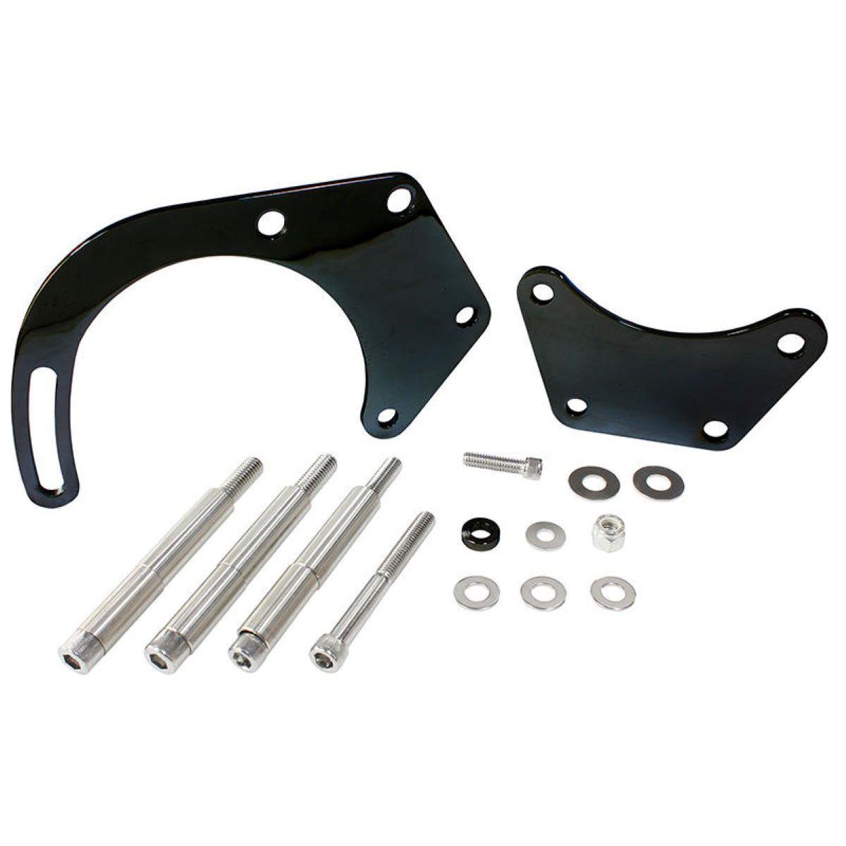 Aeroflow Low Mount Alternator Bracket Black AF64-4016BLK