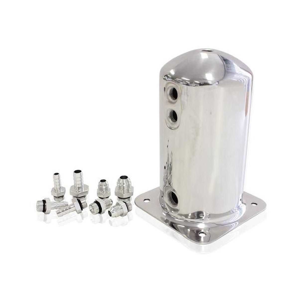 Aeroflow AF49-1016 Surge Tank 2.5L Spun Alloy