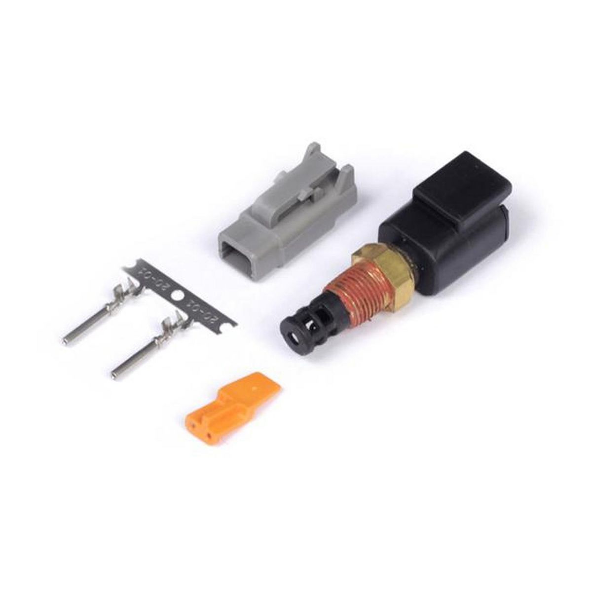 Haltech HT-010206 Air Temp Sensor - 1/8 NPT Thread (includes HT-031000 - Male Deutsch DTM 2 Connector)