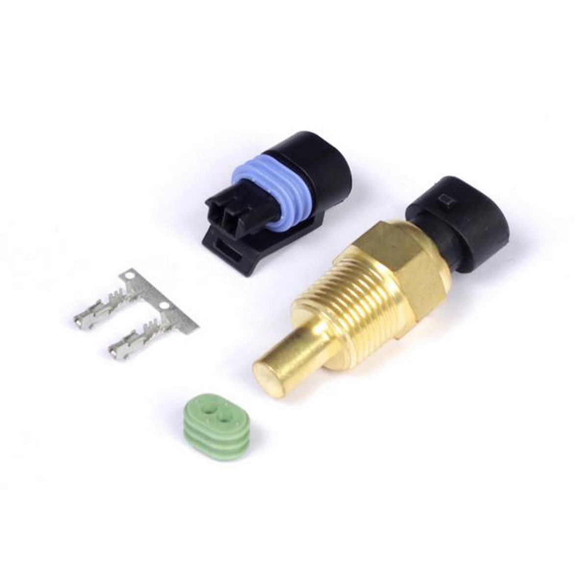 Haltech HT-010302 Coolant Temp Sensor Large Thread (inc Delphi plug & pins) 3/8 NPT 18TPI