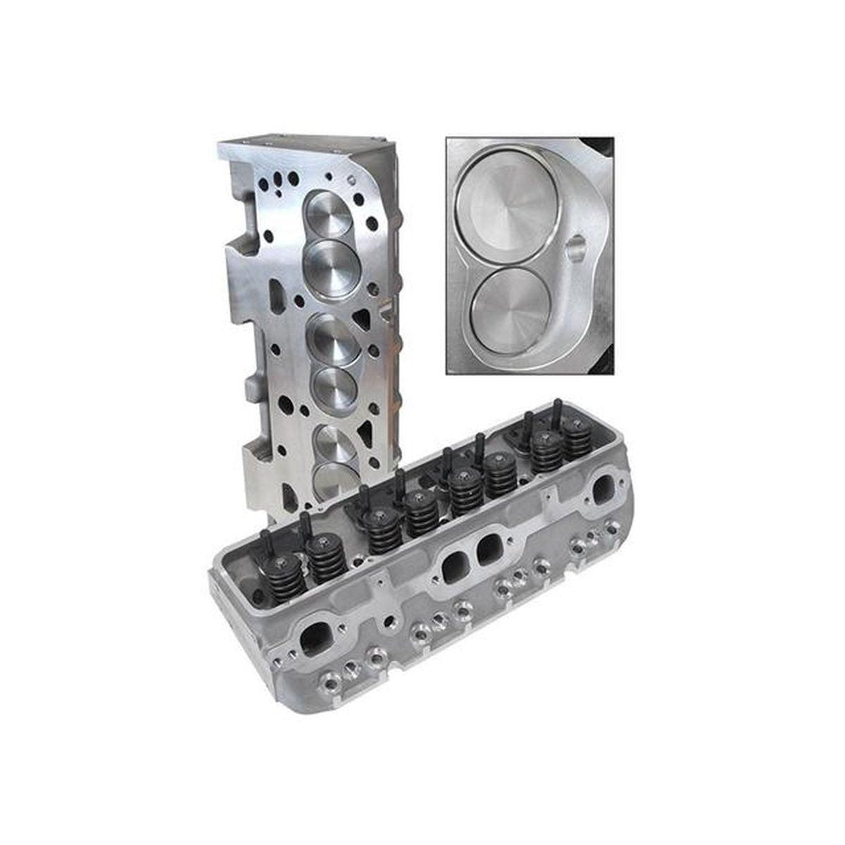 Aeroflow AF95-2327 Alloy Cylinder Heads 180cc Fits SBC 350 400