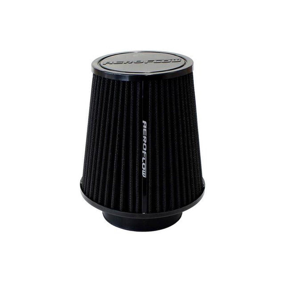 Aeroflow AF2711-0950 3-1/2" Clamp-On Tapered Filter 4.6-6.1" OD, 6.1" High Black