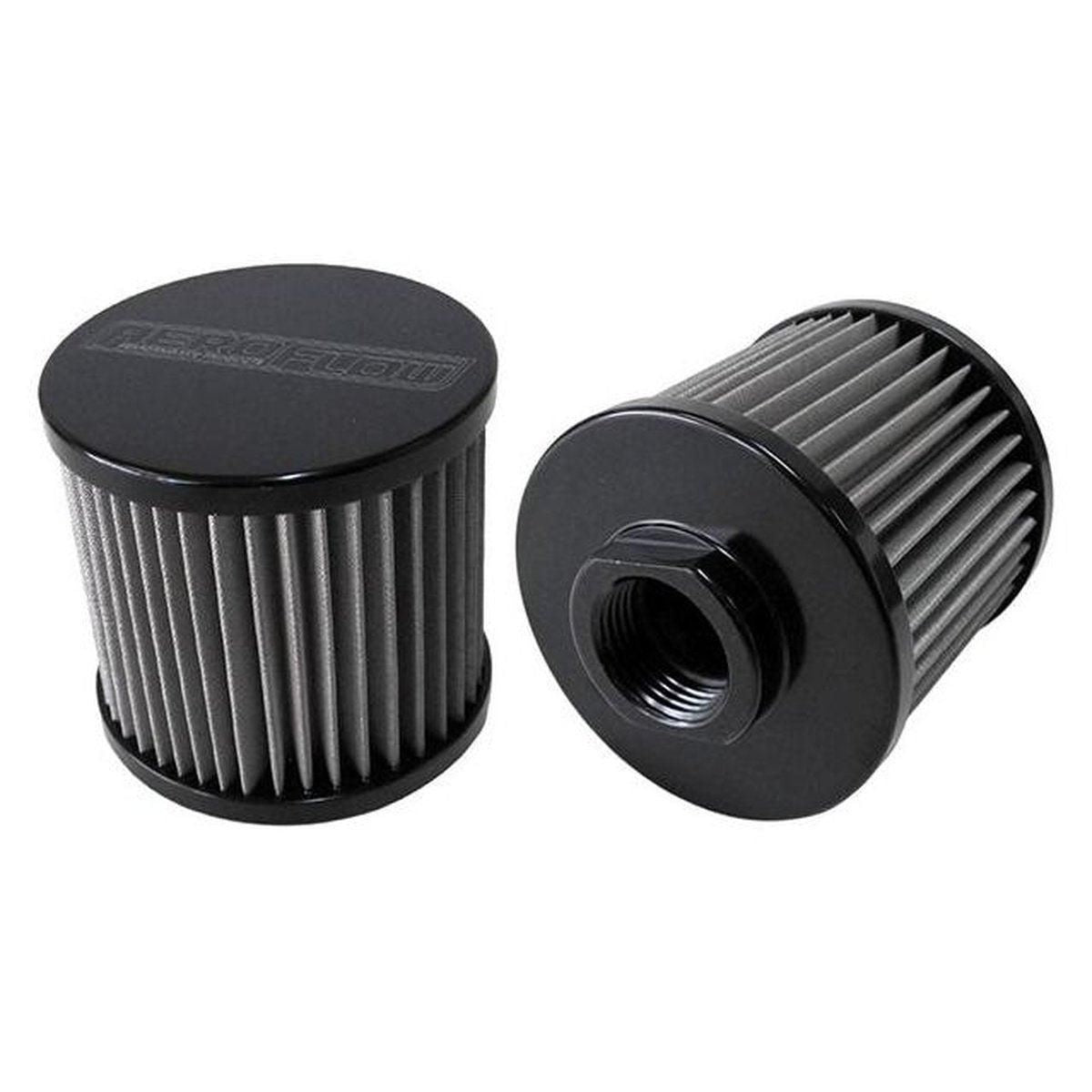 Aeroflow AF77-2001BLK -12AN S/S Billet Breather With Female -12AN Re-Usable