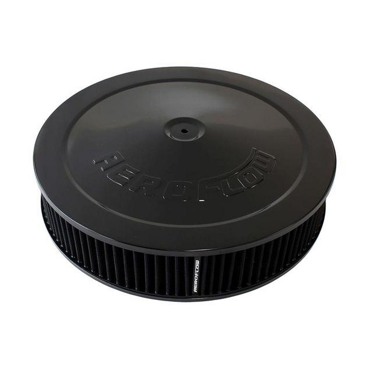 Aeroflow AF2251-1280 14" X 3" Air Cleaner Assy 5-1/8" Dropbase Black, Cotton