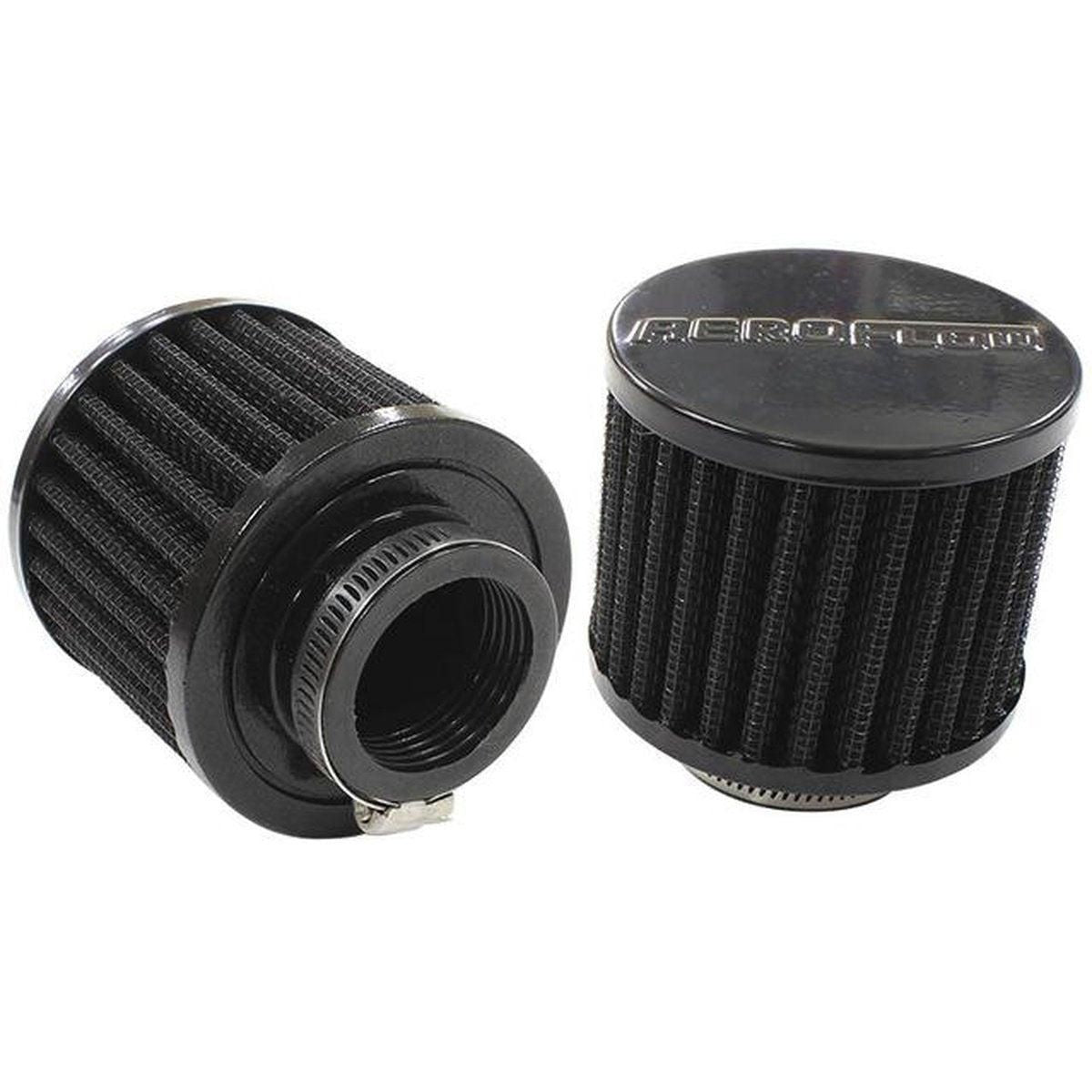 Aeroflow AF2271-1440 1-3/8" Univ Clamp On Filter 3" O.D,2-1/2" H, Black Top