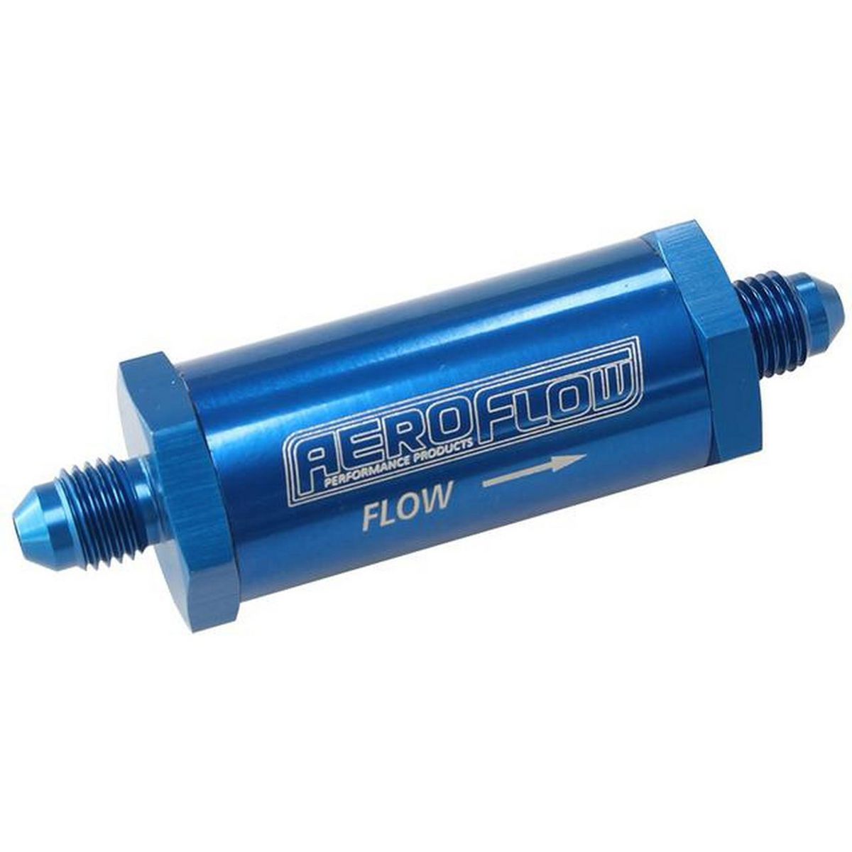 Aeroflow AF607-04 -4AN Inline Fuel & Oil Filter Blue 30 Micron Washable