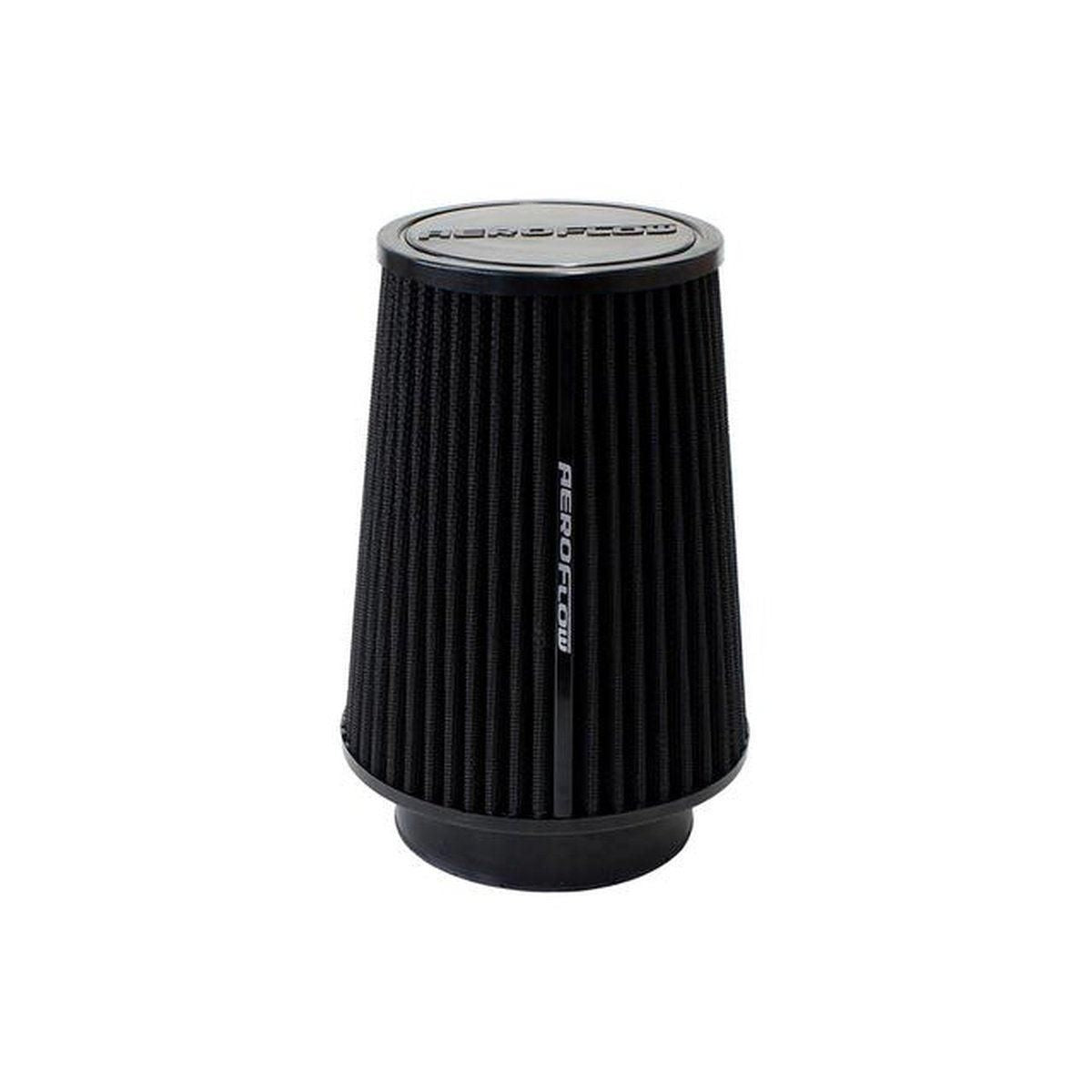 Aeroflow AF2711-1015 4" Clamp-On Round Filter 5.9" O.D, 7.3" High Black