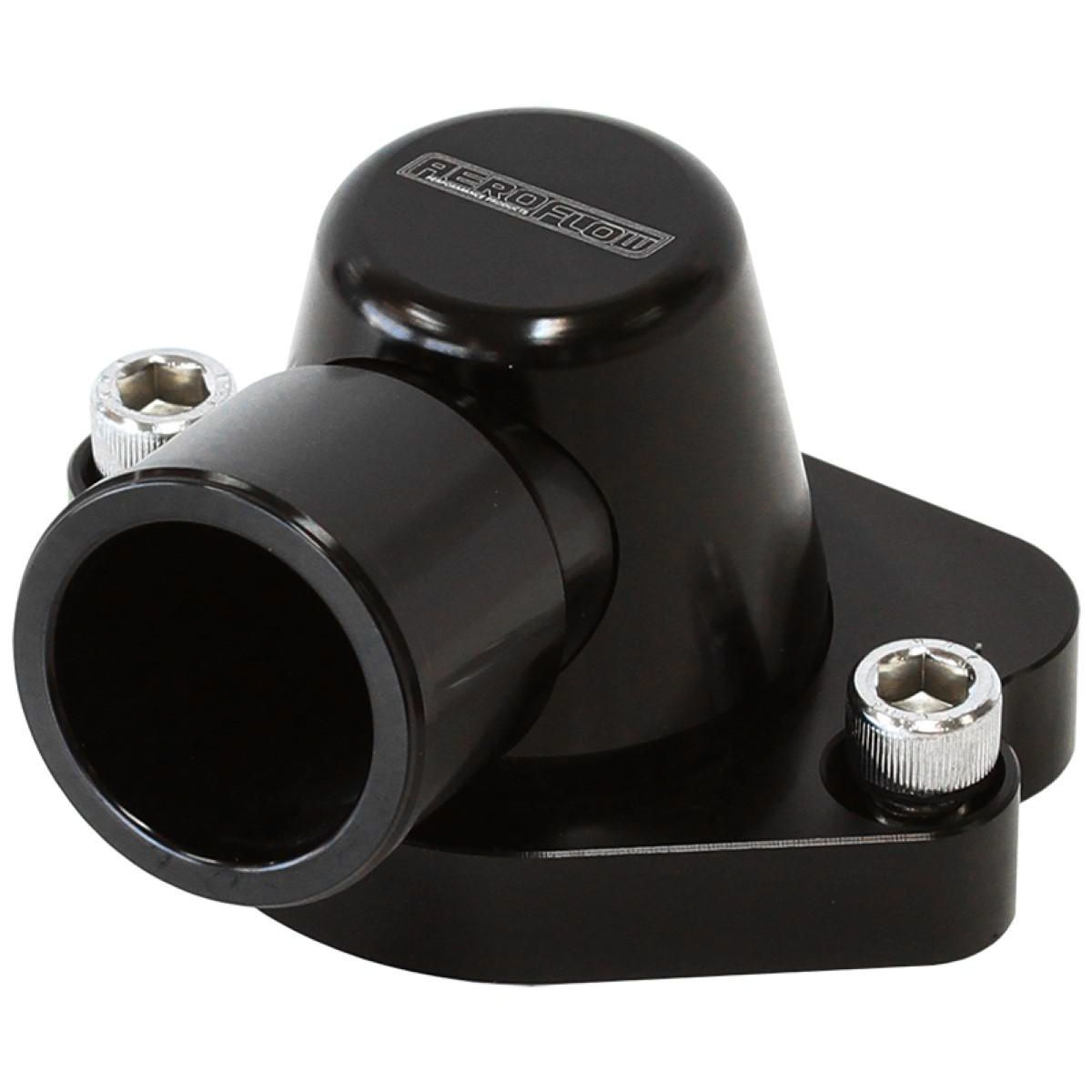 Aeroflow AF64-2056BLK Thermostat Housing Black No Heater Swivel Fits 253 308 Holden