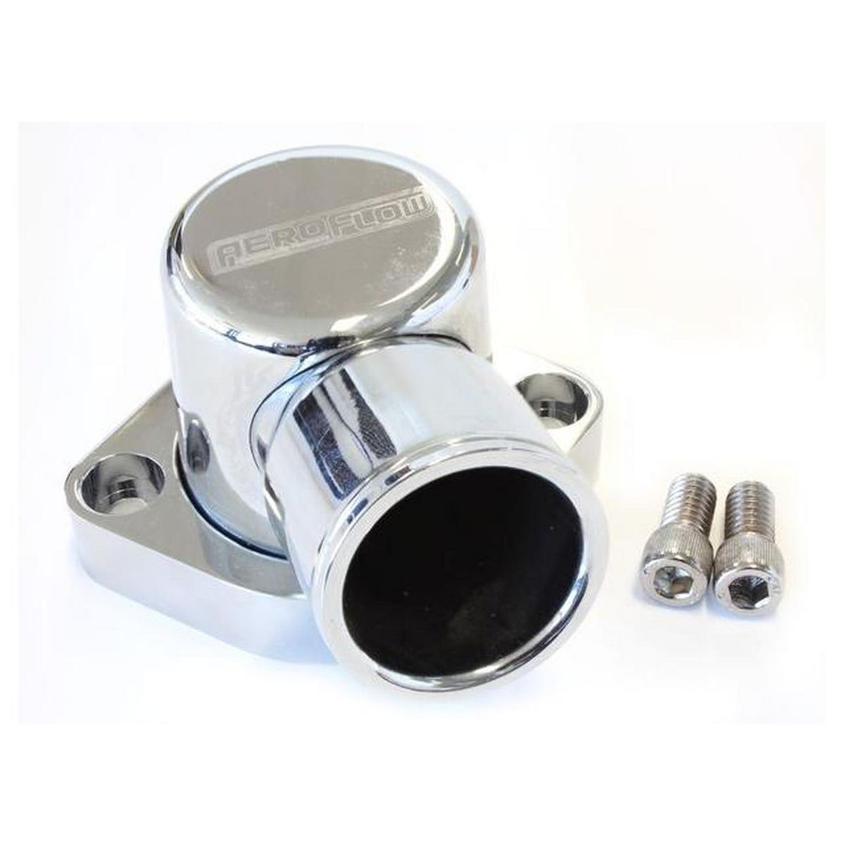 Aeroflow AF64-2039C Billet Thermostat Housing Chrome 90Deg Suits 302 351C