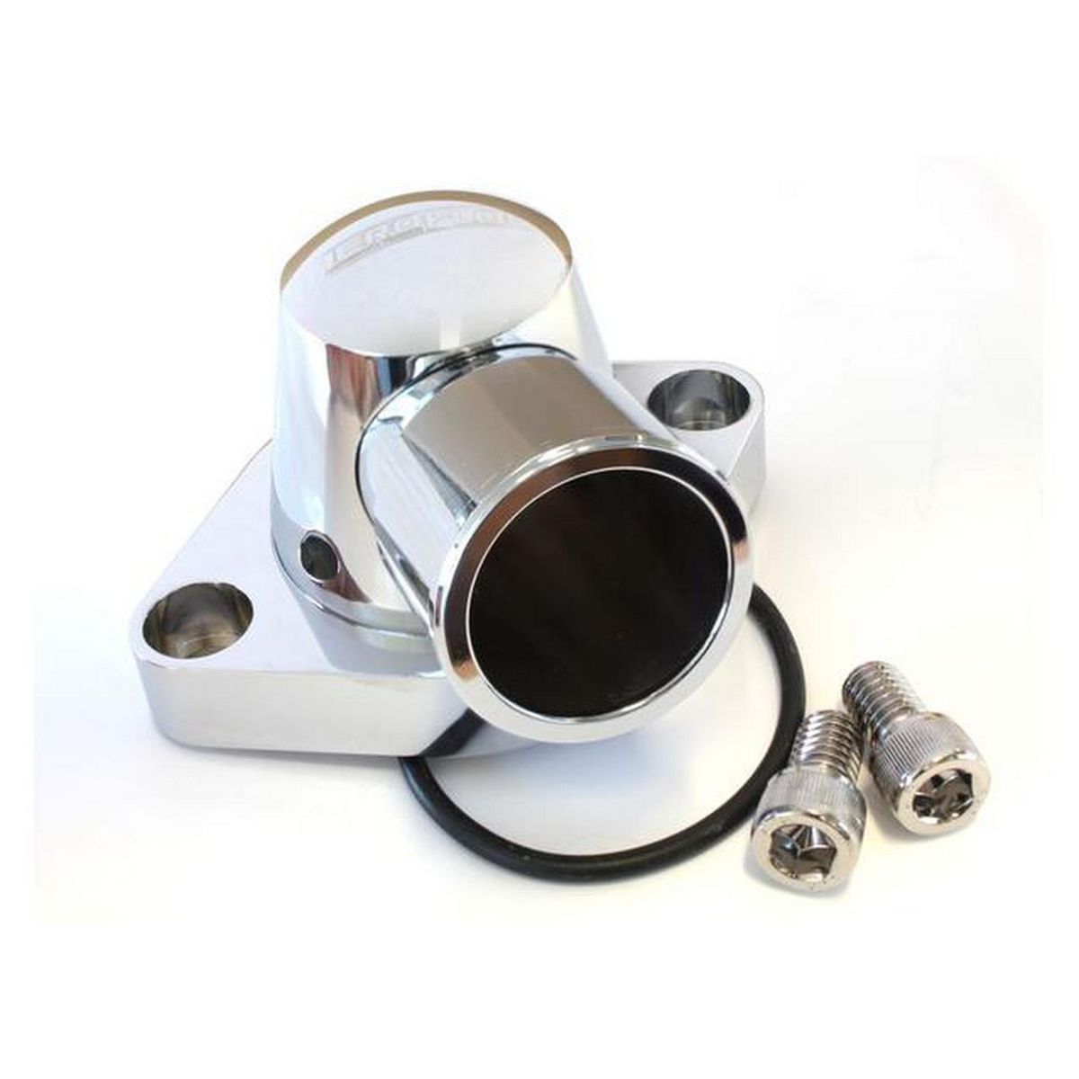Aeroflow AF64-2034C Billet Thermostat Housing Chrome Swivel Fits SBC BBC
