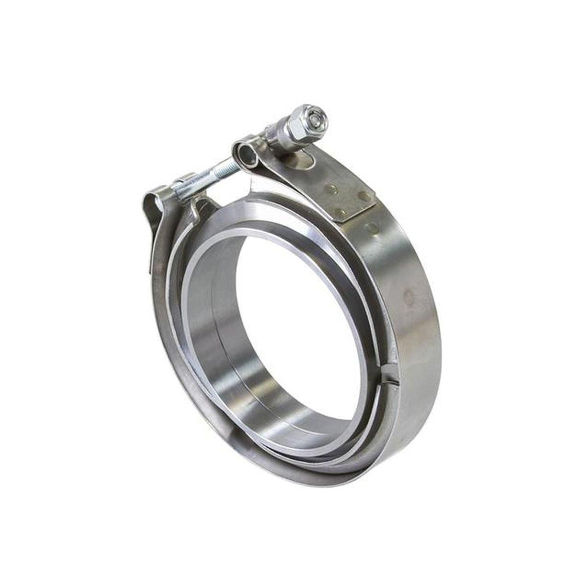 Aeroflow AF92-3000SS 3" V Band Clamp Kit 2 X Weld Rings 1 X Stainless Clamp