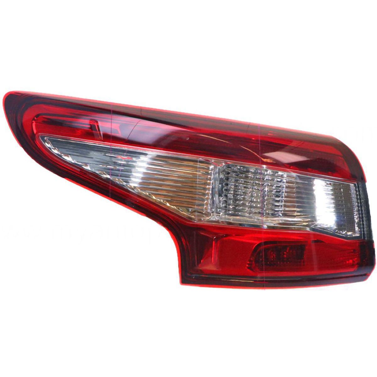 APG All Crash Black Red/Clear Tail Lamp Passenger Side Certified Suits Nissan Qashqai J11 2014 to 2018 NDC-21040LHQ