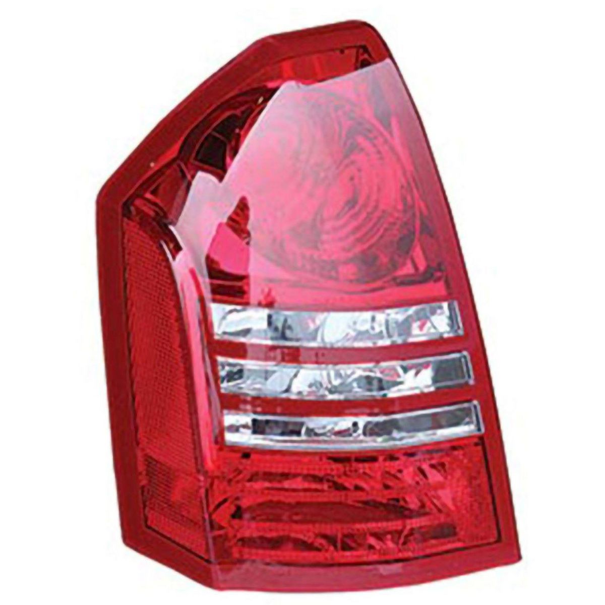 APG All Crash Black Red/Clear Tail Lamp Passenger Side Aftermarket Suits Chrysler 300C 300C 2005 to 2008 ICA-21040LH