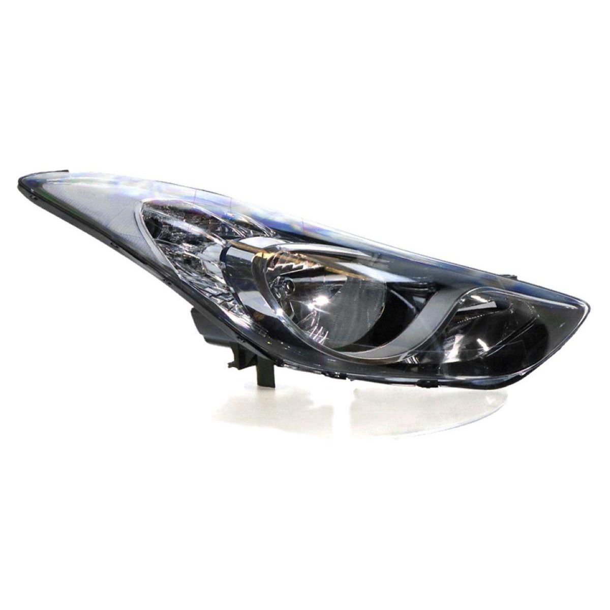 APG All Crash Halogen Head Lamp Drivers Side Certified Suits Hyundai Elantra MD 2011 to 2013 HLI-21030RHQ