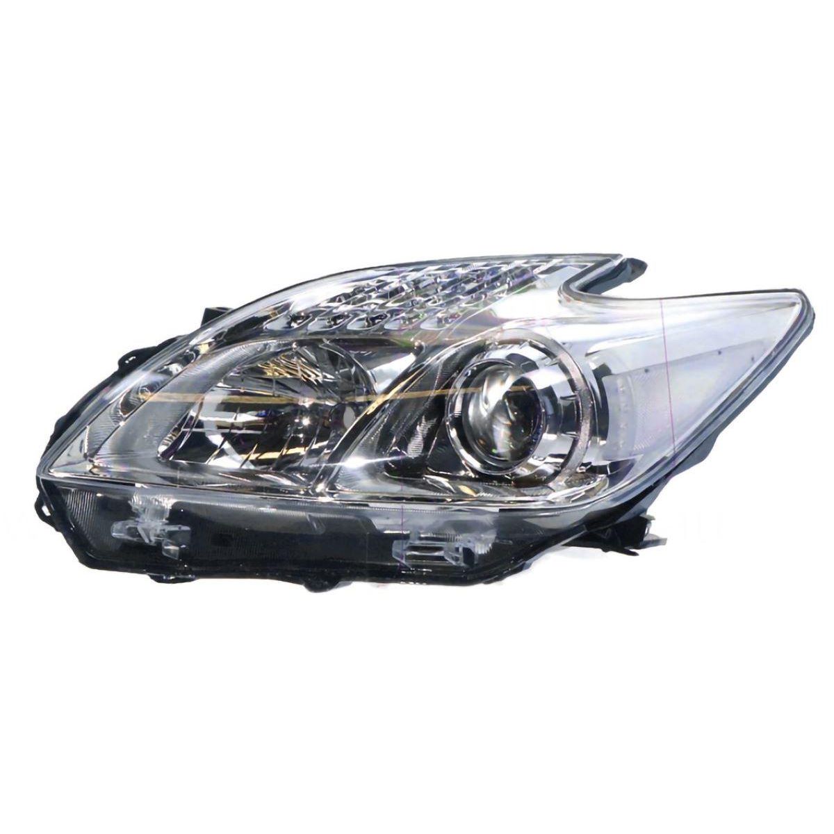 APG All Crash Halogen Head Lamp Passenger Side Certified Suits Toyota Prius ZVW30R 2011 to 2016 TPE-21033LHQ