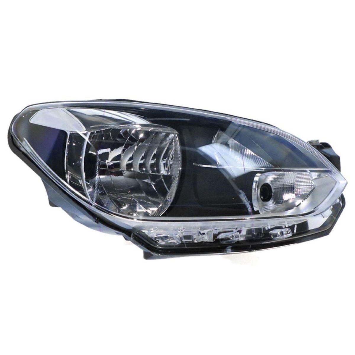 APG All Crash Halogen Electric Adjust Head Lamp Drivers Side Certified Suits Volkswagen Up AA 2012 to 2014 VUA-21030RHQ