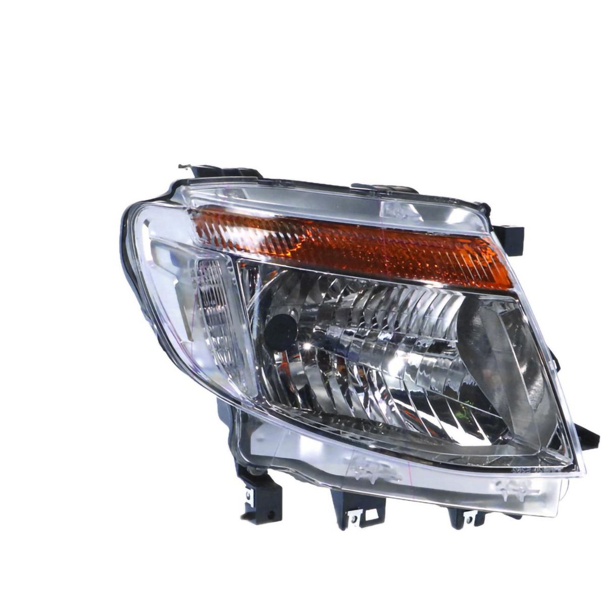 APG All Crash Chrome Head Lamp Drivers Side Certified Suits Ford Ranger Wildtrak PX 2011 to 2015 FCH-21031RHQ