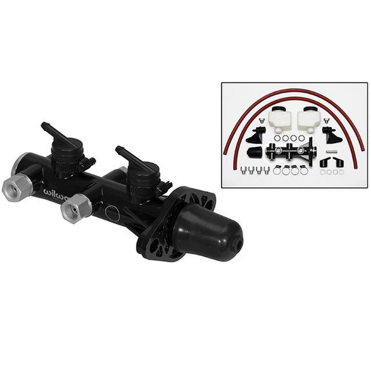 Wilwood Remote Tandem Master Cylinder 1" Black 260-14243-BK